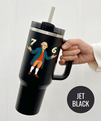 Six Seven George Washington Christmas Tumbler Funny Holiday Cup Festive Drinkware