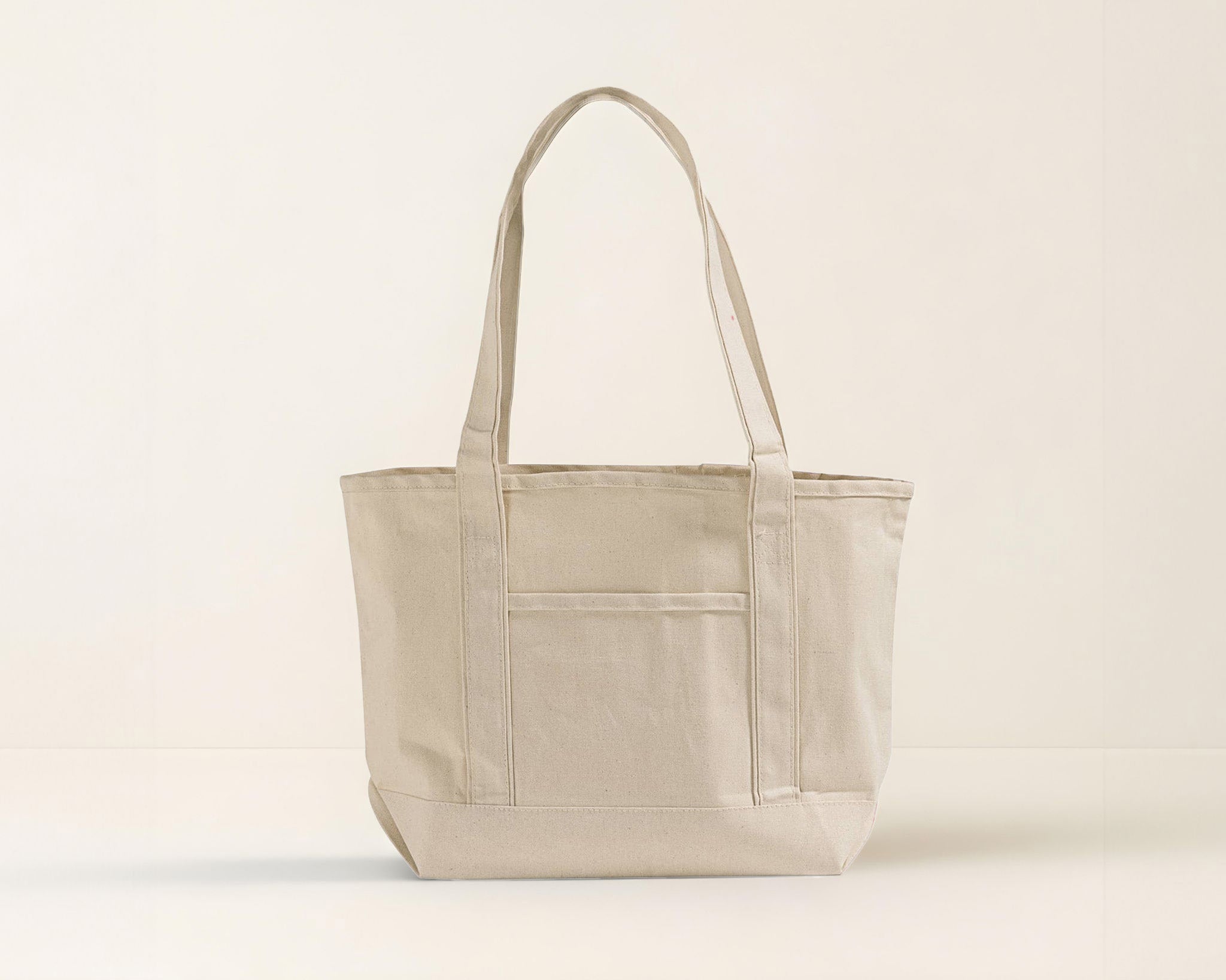 Blank Deluxe Canvas Tote Bag — 12 oz Cotton