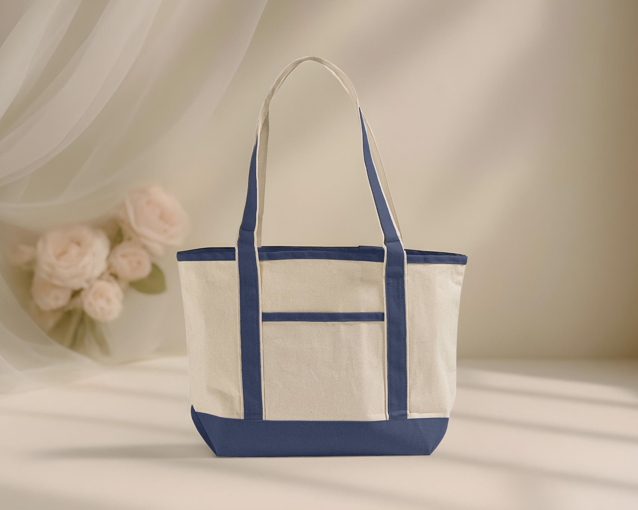 Custom Medium Deluxe Canvas Tote Bag