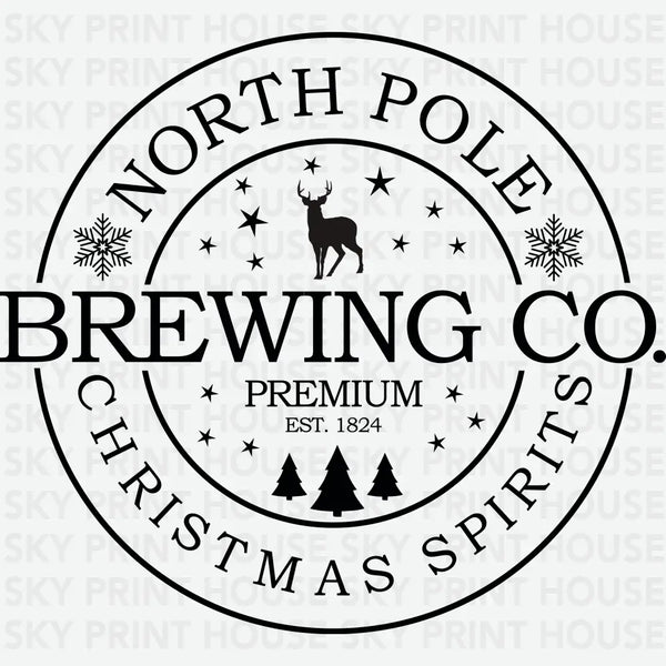 North Pole Brewing Co - Christmas Ready to Press DTF Transfer