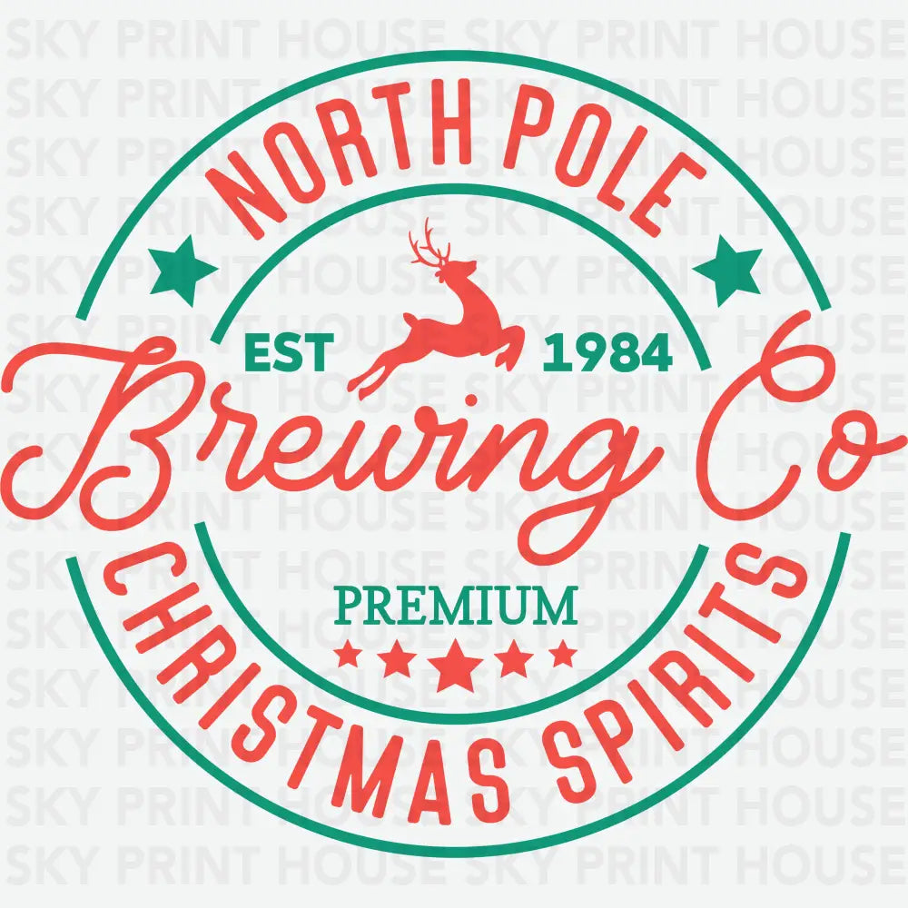 North Pole Brewing Co - Christmas Ready to Press DTF Transfer