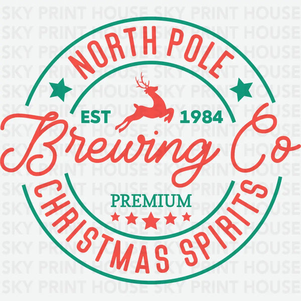 North Pole Brewing Co - Christmas Ready to Press DTF Transfer