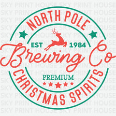North Pole Brewing Co - Christmas Ready to Press DTF Transfer