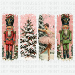 Pink Nutcracker Ballet - Christmas Ready to Press DTF Transfer