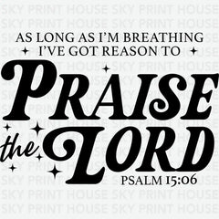 Praise the Lord Religious Ready to Press DTF Transfer