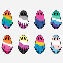 Pride Ghosts Halloween Ready to Press DTF Transfer