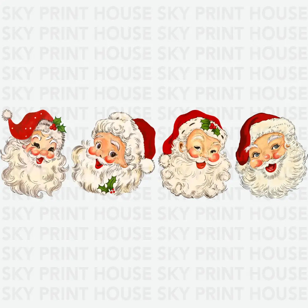 Red Santa - Christmas Ready to Press DTF Transfer