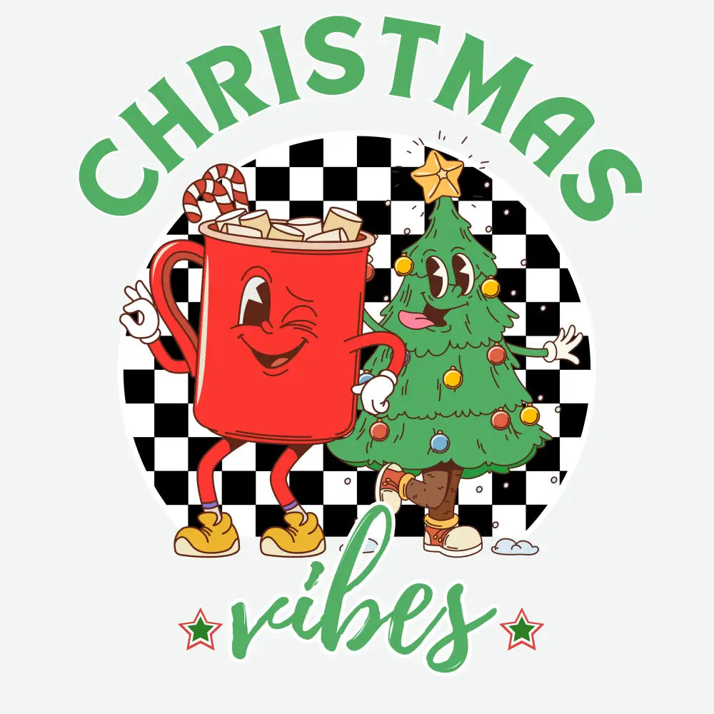 Retro Christmas Vibes - Ready to Press DTF Transfer