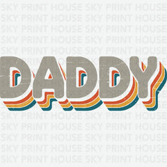 Retro Daddy Father’s Day Ready to Press DTF Transfer