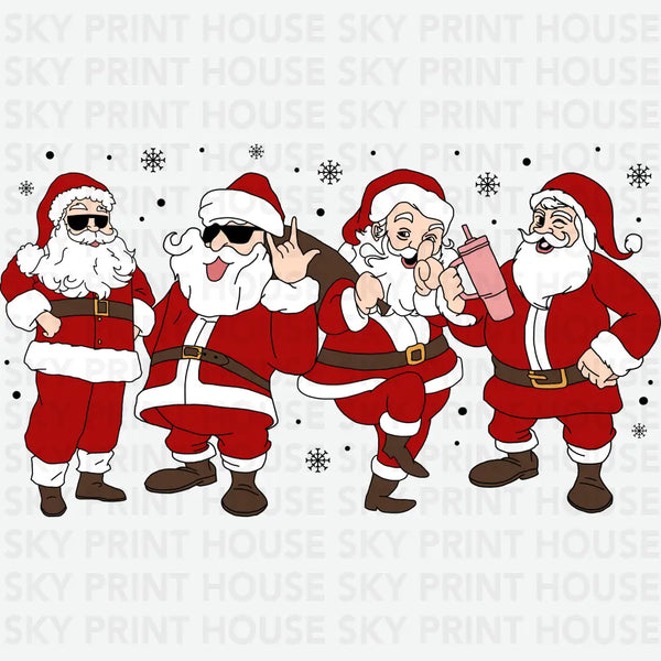 Retro Santa - Christmas Ready to Press DTF Transfer