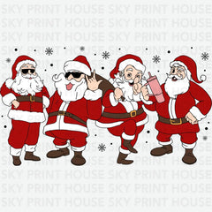 Retro Santa - Christmas Ready to Press DTF Transfer