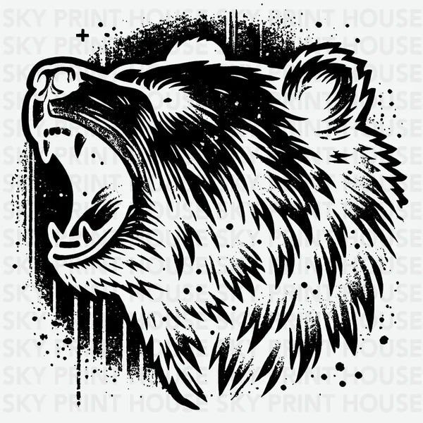 Roaring Bear - Camping Ready to Press DTF Transfer