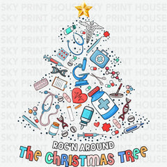 Roc’n Around The Crhistmas Tree - Christmas Ready to Press DTF Transfer