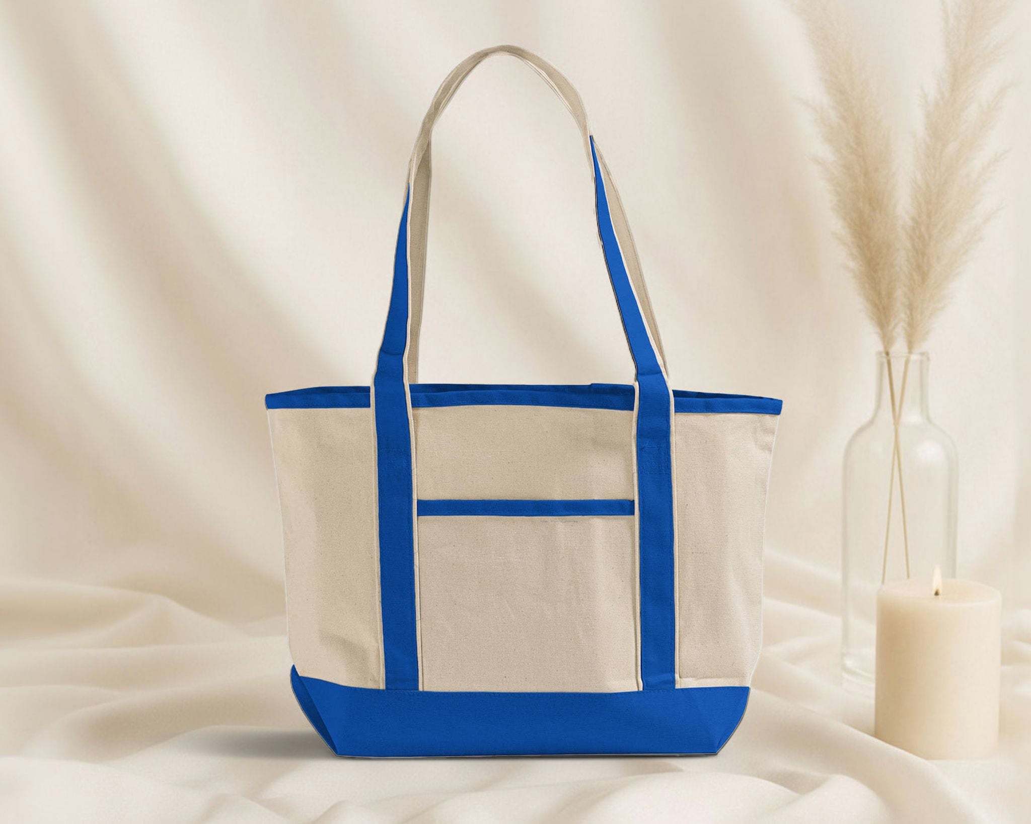 Blank Deluxe Canvas Tote Bag — 12 oz Cotton