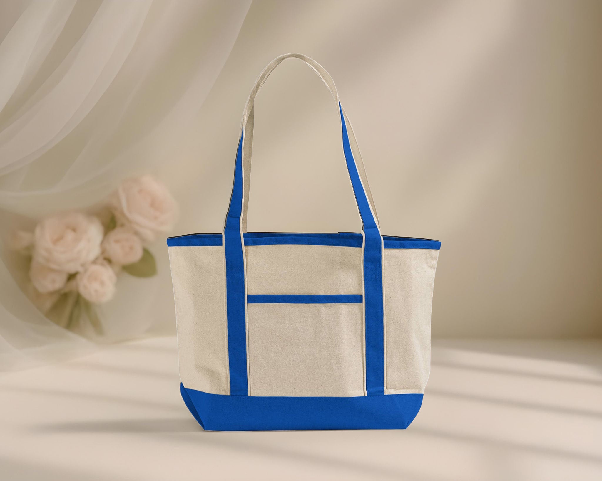 Blank Deluxe Canvas Tote Bag — 12 oz Cotton