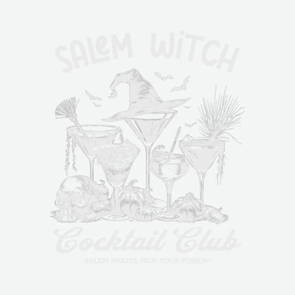 Salem Witch Cocktail Club Halloween Ready to Press DTF Transfer