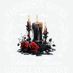 Sanderson Sister Black Flame Candle Company Halloween Ready to Press DTF Transfer