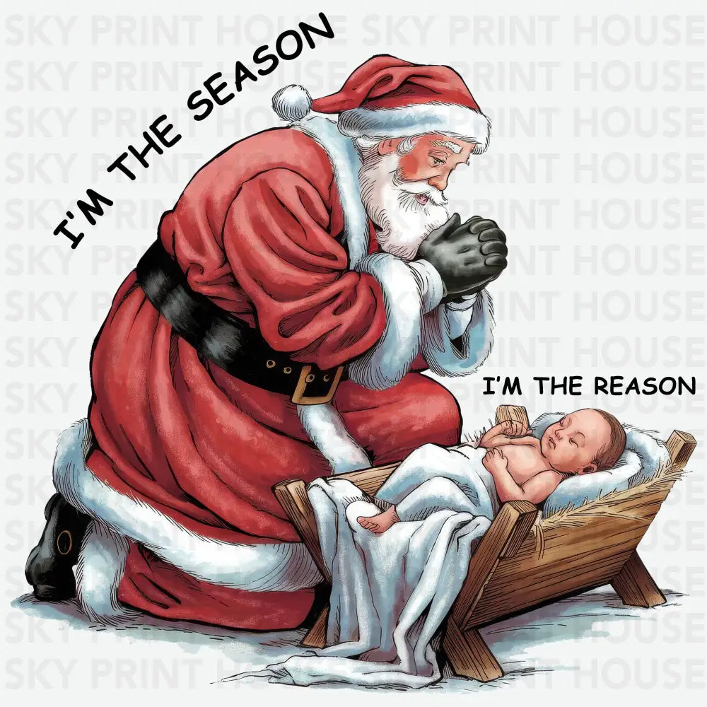 Santa and Baby - Christmas Ready to Press DTF Transfer