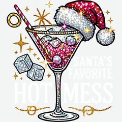 Santa’s Favorite Hot Mess - Christmas Ready to Press DTF Transfer