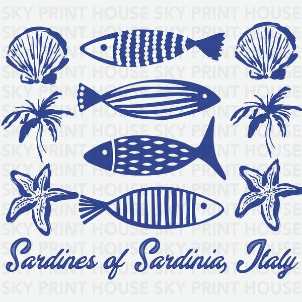 Sardines of Sardinia, Italy - Summer Ready to Press DTF Transfer