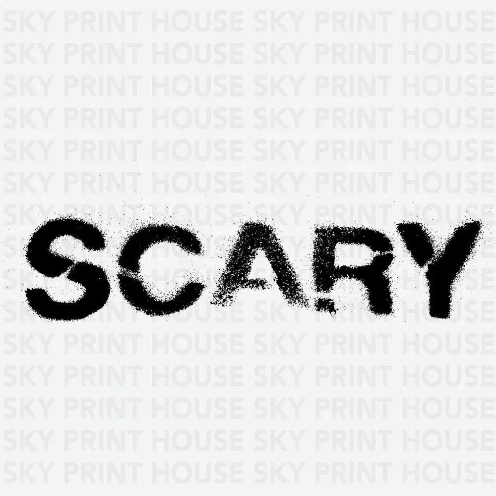 Scary Halloween Typography - Ready to Press DTF Transfer