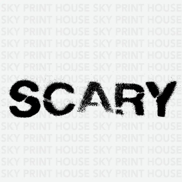 Scary Halloween Typography - Ready to Press DTF Transfer