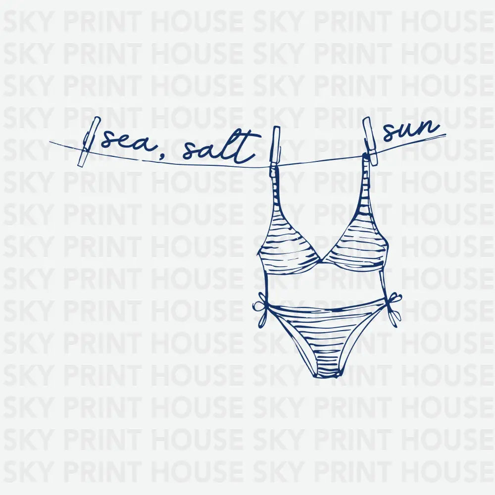 Sea Salt Sun Summer Ready to Press DTF Transfer