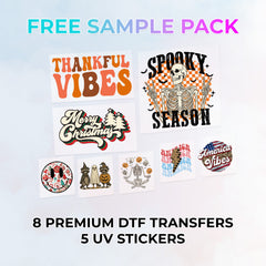 Free DTF Transfers Sample Pack — Create Custom Apparel Instantly