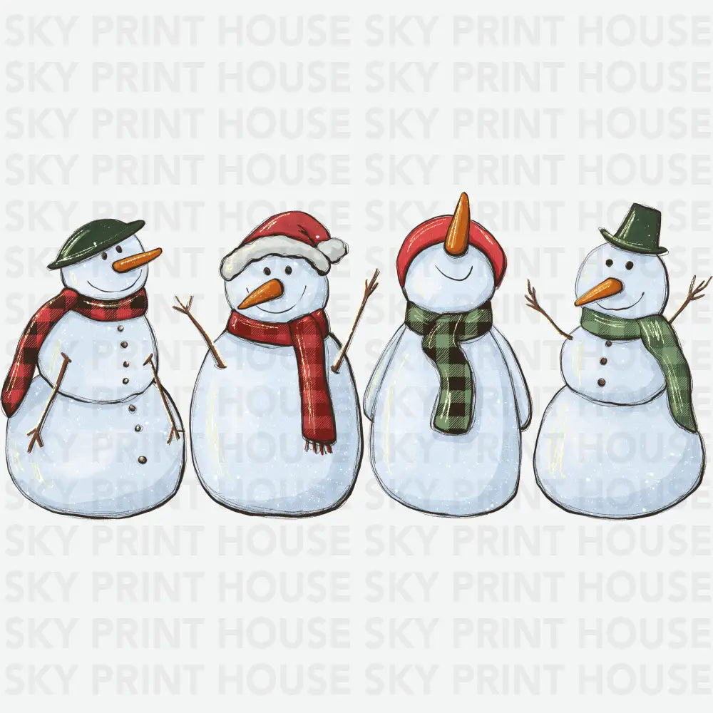 Snowman - Christmas Ready to Press DTF Transfer