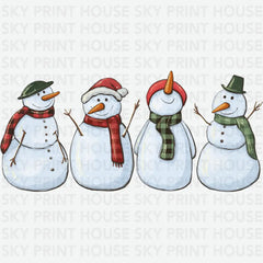 Snowman - Christmas Ready to Press DTF Transfer