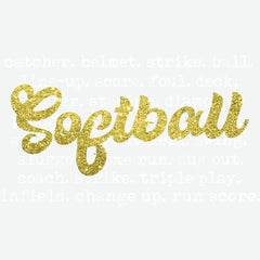 Softball Definition Game Day Ready to Press DTF Transfer