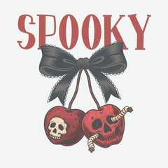 Spooky Cherry Skull Halloween Ready to Press DTF Transfer
