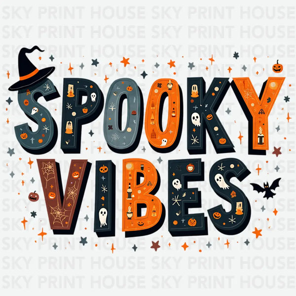 Spooky Vibes - Halloween Ready to Press DTF Transfer
