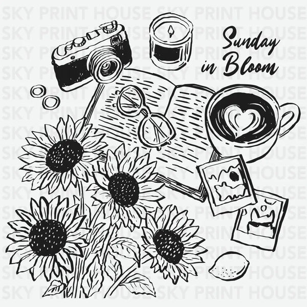 Sunday in Bloom - Travel Ready to Press DTF Transfer