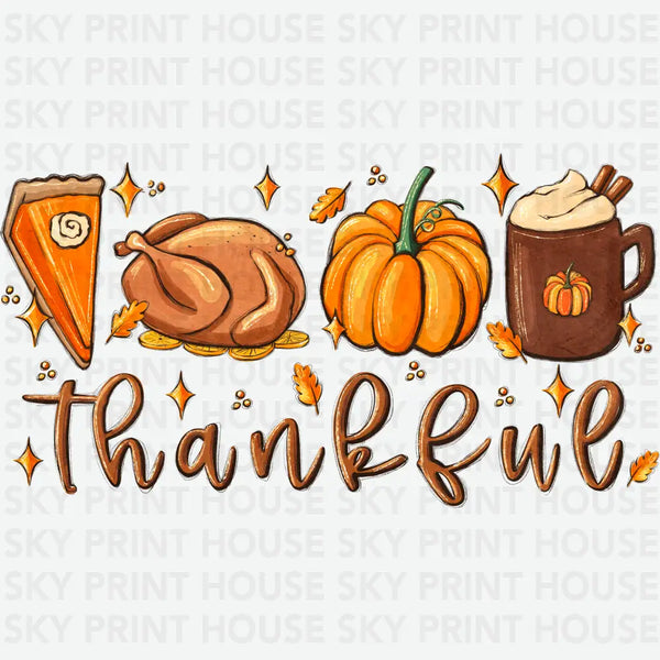 Thankful - Thanksgiving Ready to Press DTF Transfer