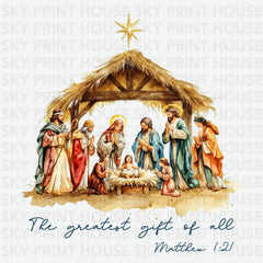 The Greatest Gift of All - Christmas Ready to Press DTF Transfer