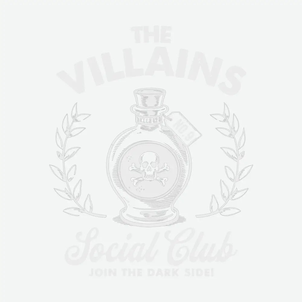 The Villains Social Club Halloween Ready to Press DTF Transfer