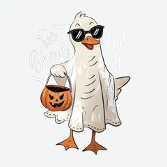 Too Ghoul For This Ghost Duck Halloween Ready to Press DTF Transfer
