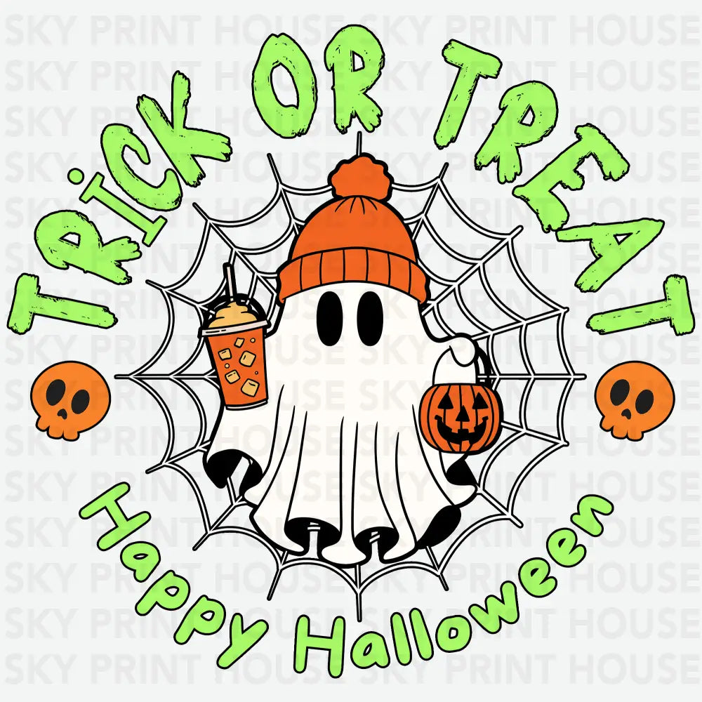 Trick Or Treat Happy Halloween - Ready to Press DTF Transfer