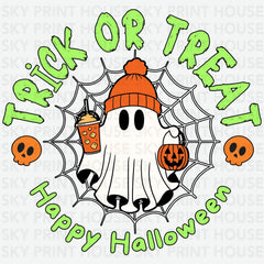 Trick Or Treat Happy Halloween - Ready to Press DTF Transfer
