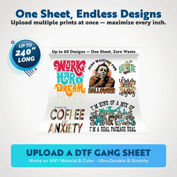 DTF Gang Sheet - Upload a DTF Gang Sheet