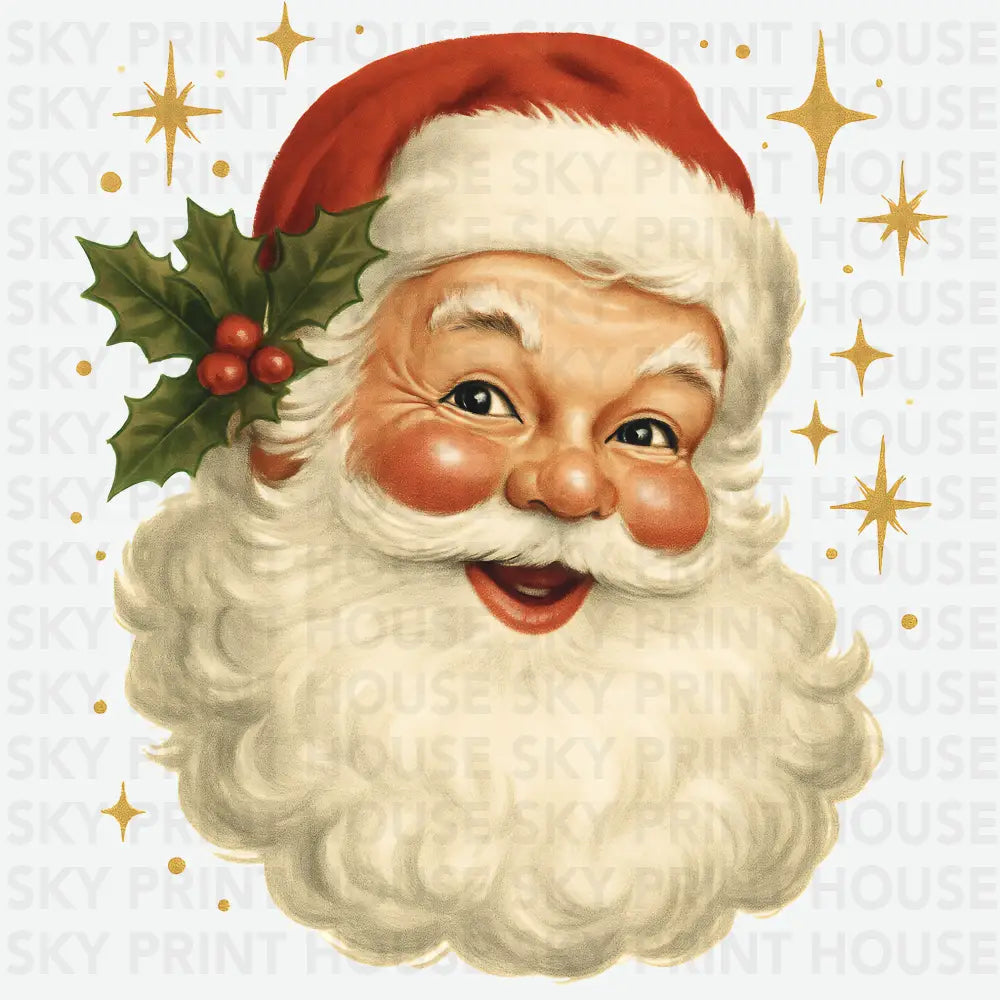 Vintage Santa - Christmas Ready to Press DTF Transfer