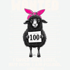 Wanted Sheep I Once Was Lost But Now I Am Found - Christmas Ready to Press DTF Transfer