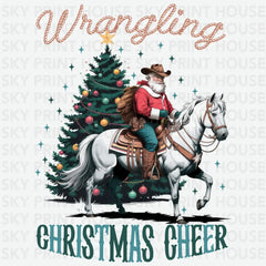 Western Cowboy Christmas - Christmas Ready to Press DTF Transfer