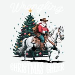 Western Cowboy Christmas - Christmas Ready to Press DTF Transfer
