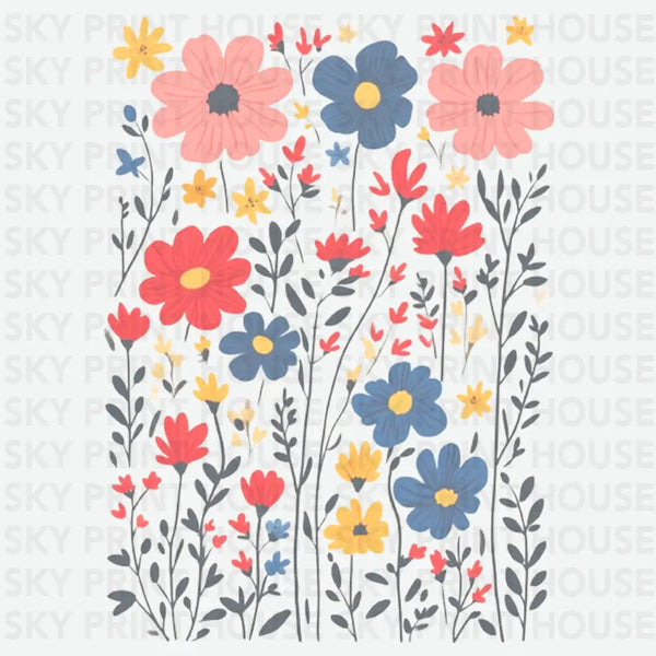 Wildflowers Floral Design - Religious Ready to Press DTF Transfer