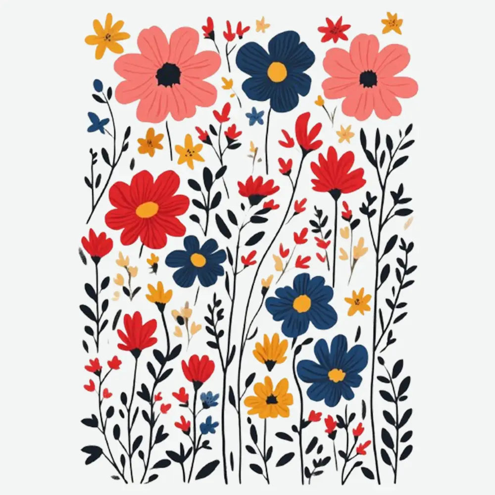 Wildflowers Floral Design Religious Ready to Press DTF Transfer