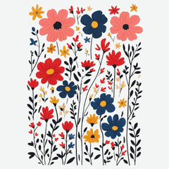 Wildflowers Floral Design Religious Ready to Press DTF Transfer