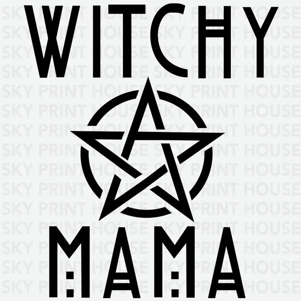 Witchy Mama Pentagram - Halloween Ready to Press DTF Transfer